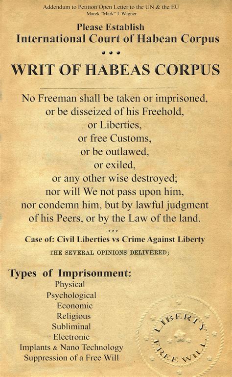 writ of habeas corpus lawphil